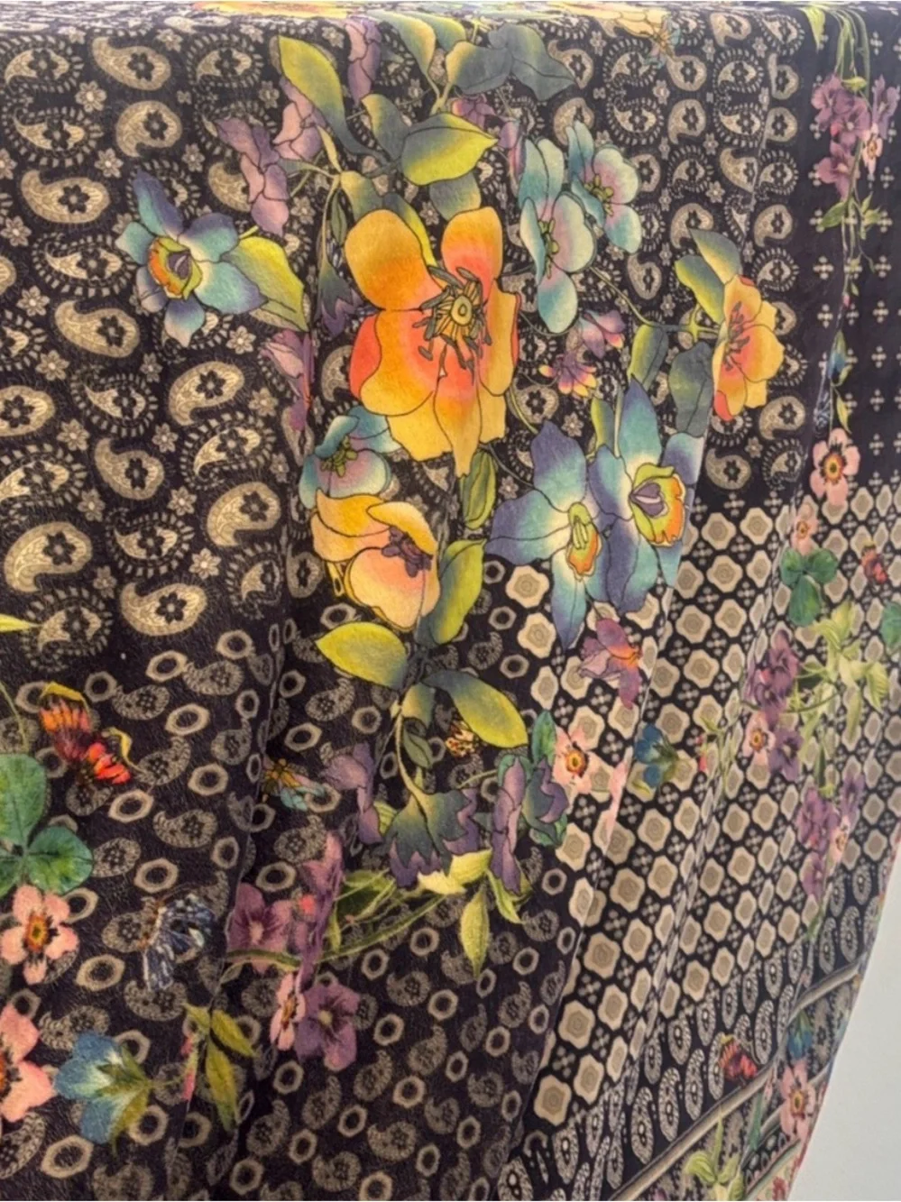 Johnny Was Laurel Canyon Cotton Quilt Throw